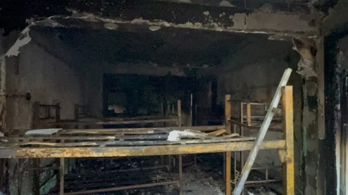 Darıca'da bıçaklı saldırı sonrası yangın çıktı