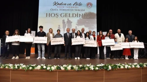 Başiskele'de "Kadın ve Aile" temalı resim yarışması coşkuyla sonuçlandı: Ödüller sahiplerini buldu