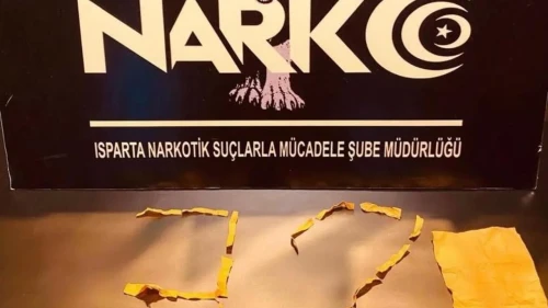 Isparta'da uyuşturucu operasyonu: 27 parça sentetik kannabinoid ele geçirildi, iki şüpheli gözaltında