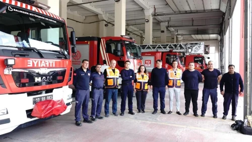 İdasar’dan edremit i̇tfaiyesi’ne ziyaret: Balıkesir'de i̇ş birliği mesajları