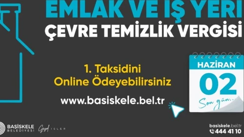 Başiskele Belediyesi emlak vergisi ödemeleri başladı