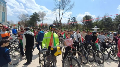 Gazze için sür ve diren: Malatya'da bisiklet turu ile dayanışma zamanı