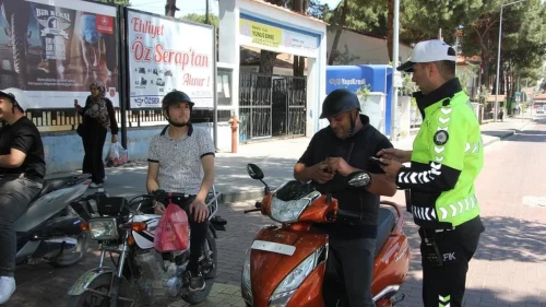 Kula'da dron destekli trafik denetimleri ile motosiklet sürücülerinin güvenliği artırılıyor