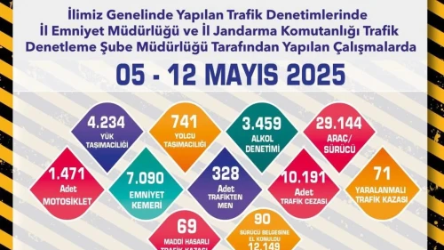 Trafik denetimlerinde 29 bin 144 araç kontrol edildi: Eskişehir'de 10 bin 191 adet ceza yazıldı
