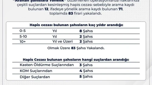 Bingöl'de 83 aranan kişi operasyonla yakalandı