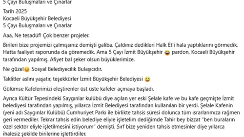 İzmit Belediye Başkanı Hürriyet'ten Büyükşehir Belediyesi'ne yönelik sert suçlamalar: Proje hırsızlığı iddiaları gündemde