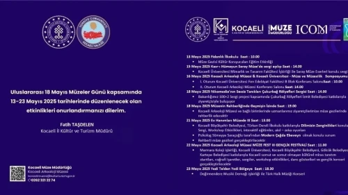 Uluslararası Müzeler Günü'nde Kocaeli, kültürel mirasın korunmasına davet ediyor