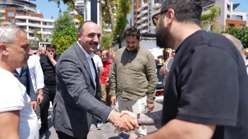 Cem Kotan, esnafla buluştu: Konyaaltı'nın geleceği için konuşuldu