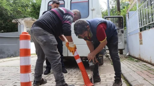 Nazilli Belediyesi'nden tabela ve duba denetimi: Yaya güvenliği için önlemler alındı