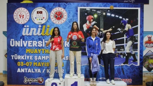 Zonguldaklı öğrenci Sude Nur Basancı, Muaythai Türkiye şampiyonu! Başarılarıyla gururlandırdı