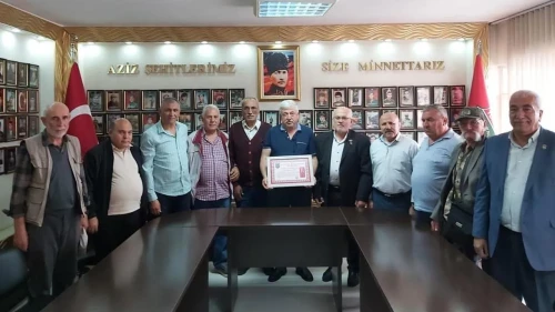 Şehit aileleri ve gazilere destek veren Roşirvan Çekiç'e onursal üyelik