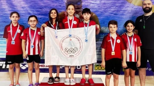 Körfez Gençlerbirliği yüzücüleri 12 madalya kazandı