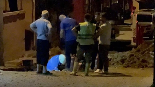 Darıca’da doğal gaz borusu patladı