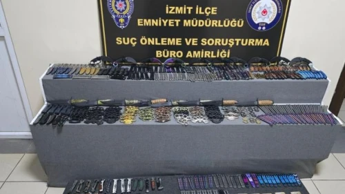 Kocaeli’de ruhsatsız kesici alet yakalandı