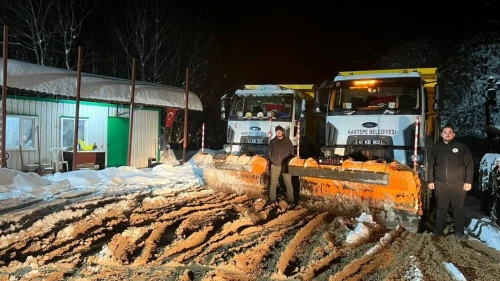 Kartepe belediyesi yılbaşı gecesi çalıştı