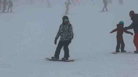 Kartalkaya’da, Yarıyıl Tatil Yoğunluğu