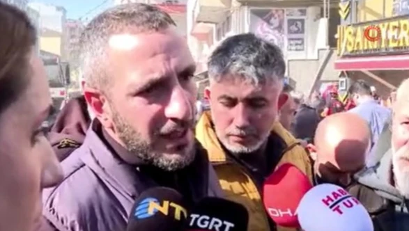 Gebze'de çöken binada eczacı şans eseri kurtuldu