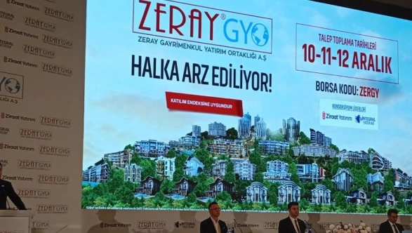 Zeray GYO halka arz için geri sayım başladı