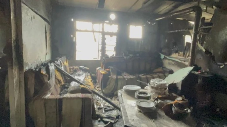 Dilovası'nda prefabrik ev yangınında yaşlı adam öldü