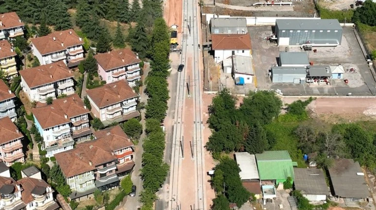 Alikahya Stadyum Tramvay Hattı çalışmaları sürüyor