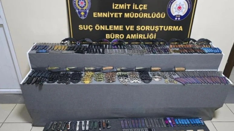 Kocaeli’de ruhsatsız kesici alet yakalandı